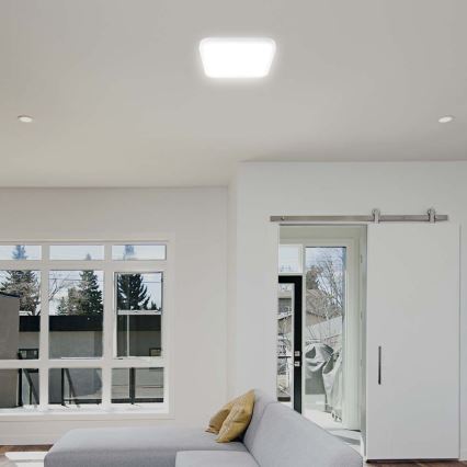 LED Bathroom ceiling light with sensor LED/18W/230V 4000K IP44 white + remote control