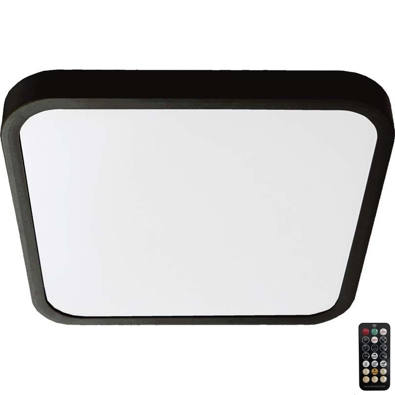 LED Bathroom ceiling light with sensor LED/36W/230V 4000K IP44 black + remote control