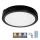 LED Bathroom ceiling light with sensor NAIROS LED/24W/230V IP65 3000/4000/6500K d. 30 cm black + remote control