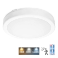 LED Bathroom ceiling light with sensor NAIROS LED/24W/230V IP65 3000/4000/6500K d. 30 cm white + remote control