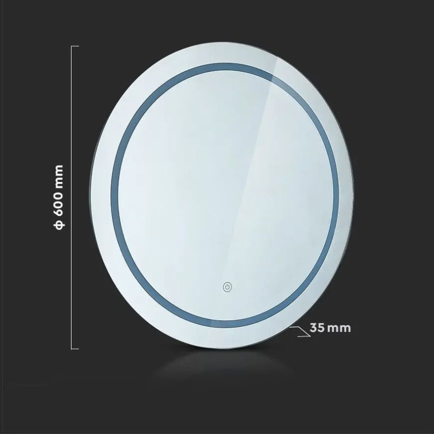 LED Bathroom heated backlit mirror LED/25W/230V IP44 3000K/4000K/6400K