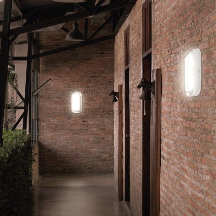 LED Bathroom wall light PASTILO LED/10W/230V 2700/4000/6000K IK10 IP54 white oval