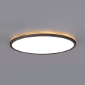 LED Bathroom light with motion and dusk sensor NIVERA LED/12W/230V IP54 3000/4000/6000K d. 22,5 cm black + remote control