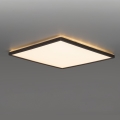 LED Bathroom light with motion and dusk sensor NIVERA LED/24W/230V IP54 3000/4000/6000K 30x30 cm black + remote control