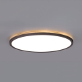 LED Bathroom light with motion and dusk sensor NIVERA LED/24W/230V IP54 3000/4000/6000K d. 30 cm black + remote control
