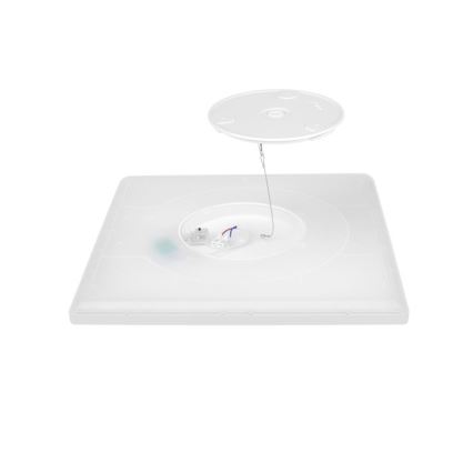 LED Bathroom light with motion and dusk sensor NIVERA LED/12W/230V IP54 3000/4000/6000K 22,5x22,5 cm white + remote control