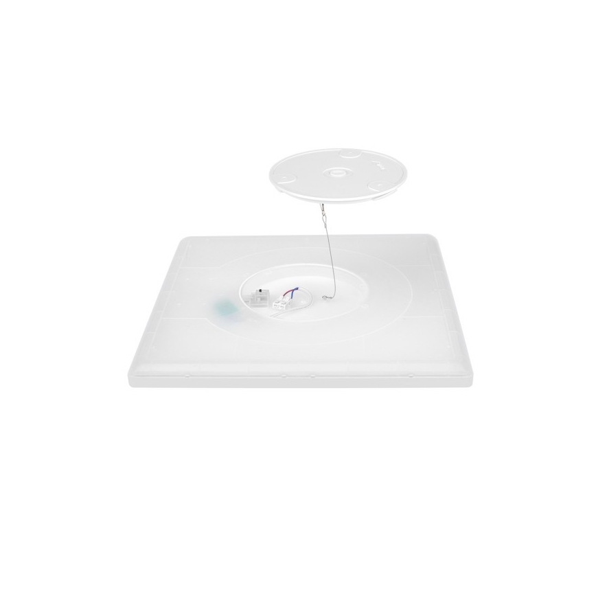 LED Bathroom light with motion and dusk sensor NIVERA LED/12W/230V IP54 3000/4000/6000K 22,5x22,5 cm white + remote control