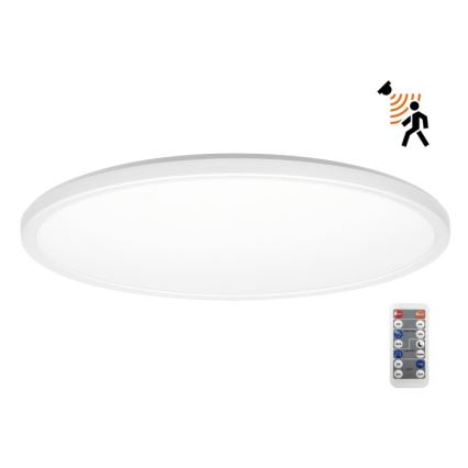 LED Bathroom light with motion and dusk sensor NIVERA LED/32W/230V IP54 3000/4000/6000K d. 42 cm white + remote control