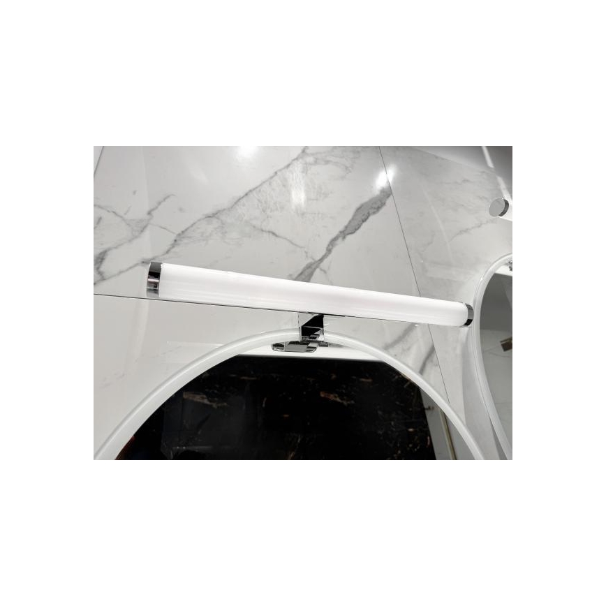 LED Bathroom Mirror Light, 10W/230V, 45 cm, IP44, Polished Chrome