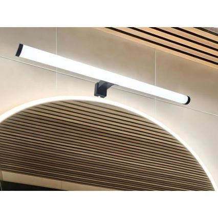 LED Bathroom Mirror Light – 12 W, 230 V, 59.5 cm, IP44, Black