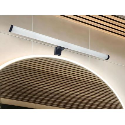 LED Bathroom Mirror Light – 12 W, 230 V, 59.5 cm, IP44, Black