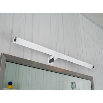 LED Bathroom Mirror Light, 12 W / 230 V, 59.5 cm, IP44, Polished Chrome