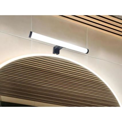 LED Bathroom Mirror Light, 8W/230V, 30 cm, IP44, Black