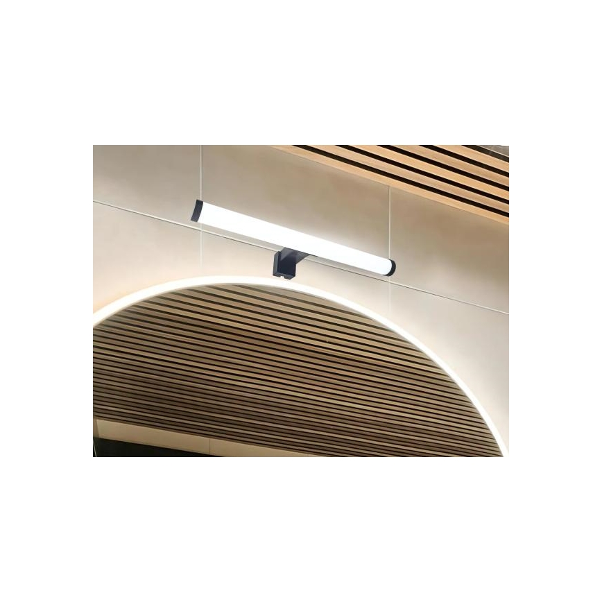 LED Bathroom Mirror Light, 8W/230V, 30 cm, IP44, Black