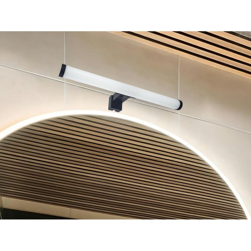 LED Bathroom Mirror Light, 8W/230V, 30 cm, IP44, Black