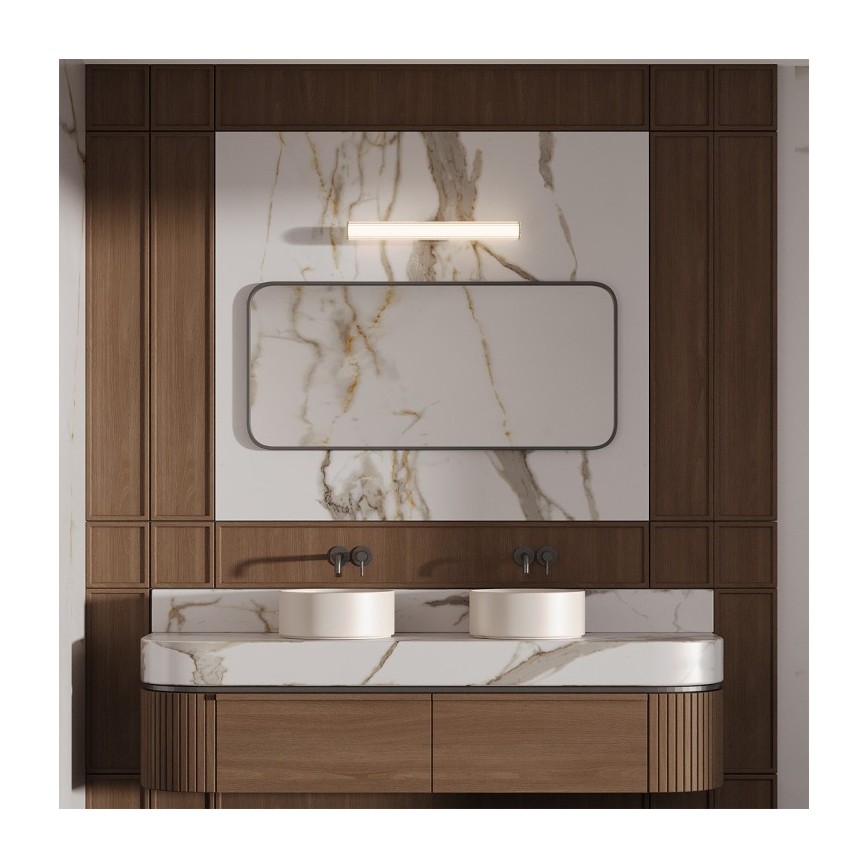 LED Bathroom Mirror Light LINEA LED/8W/230V 3000/4000/6000K IP44 45 cm Black