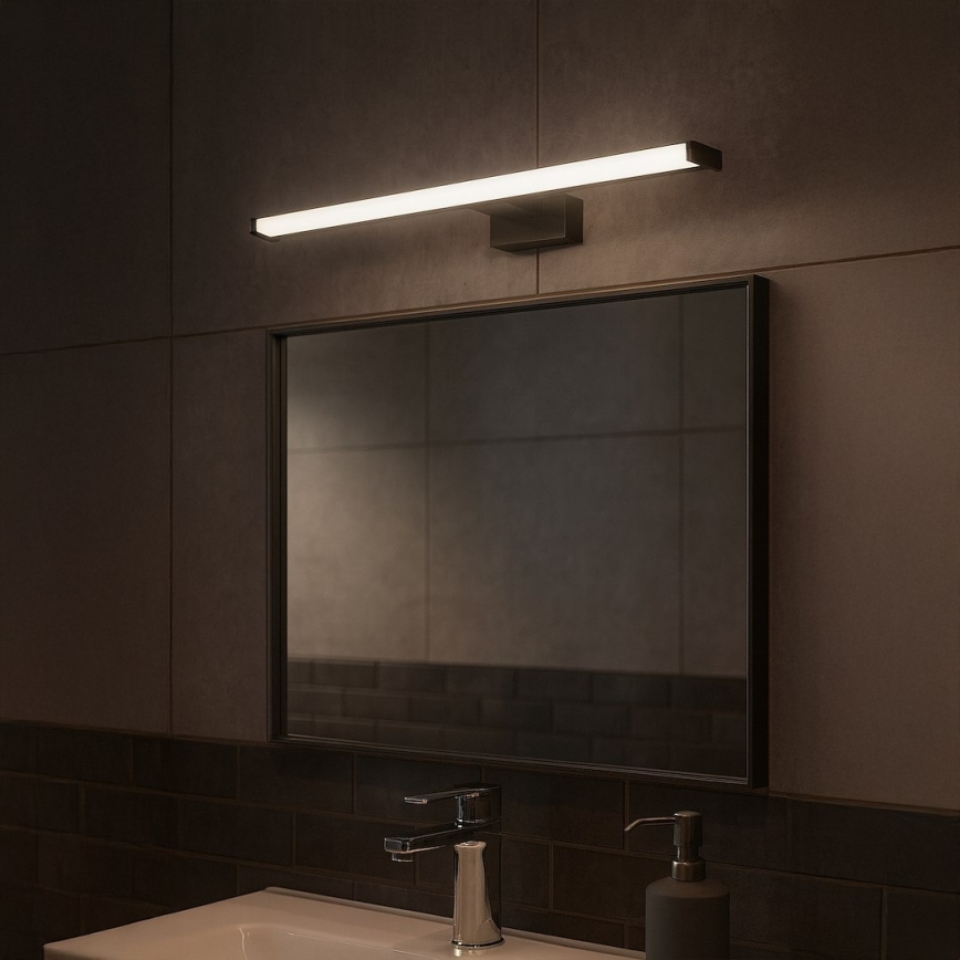 LED Bathroom Mirror Light MIRORE LED/10W/230V 60 cm IP44 Black