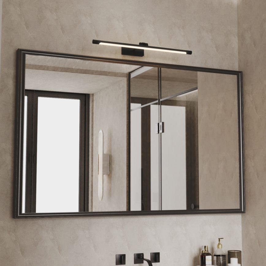 LED Bathroom Mirror Light MIRROR LED/8W/230V 4000K IP44 60 cm Black