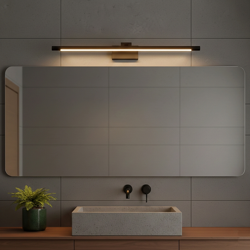 LED Bathroom Mirror Light MIRROR LED/8W/230V 4000K IP44 60 cm Black