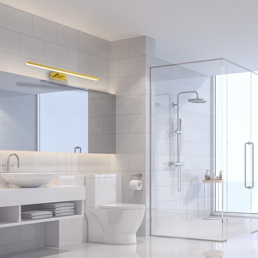 LED Bathroom Mirror Light SHINE LED/13.8W/230V 60 cm IP44 Gold