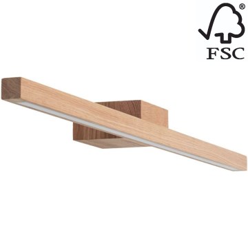 LED Bathroom mirror lighting AQUAVIVA LED/12W/230V 80 cm IP44 oak – FSC certified