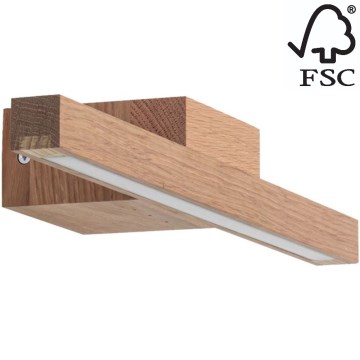 LED Bathroom mirror lighting AQUAVIVA LED/6W/230V 40 cm IP44 oak – FSC certified