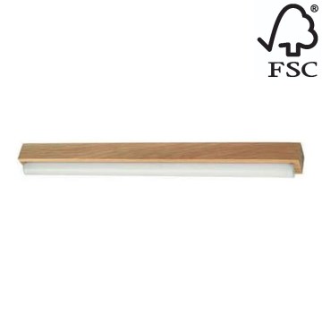 LED Bathroom mirror lighting AQUAVIVA LED/9W/230V 59 cm IP44 oak – FSC certified