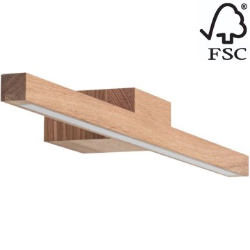 LED Bathroom mirror lighting AQUAVIVA LED/9W/230V 60 cm IP44 oak – FSC certified