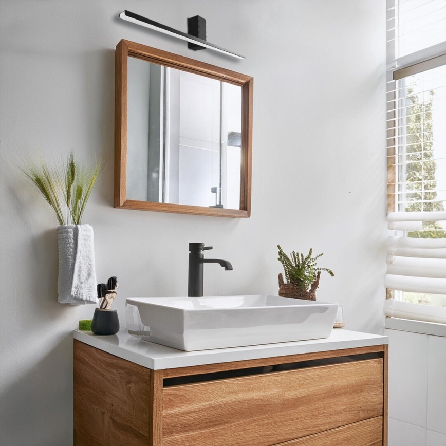 LED Bathroom mirror lighting ARTEMIS LED/13,8W/230V 4000K 60 cm IP44 black