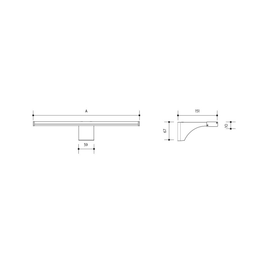 LED Bathroom mirror lighting ELESAR LED/8W/230V IP44 3000K