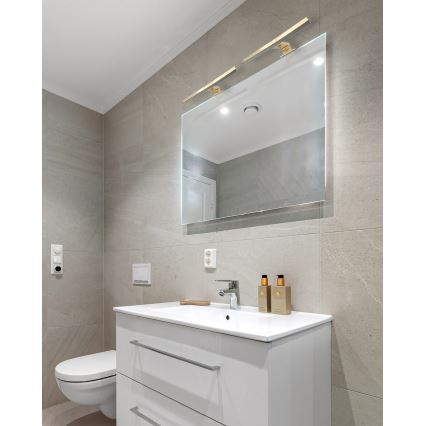 LED Bathroom mirror lighting LED/5W/230V 4000K 30 cm IP44 matte gold