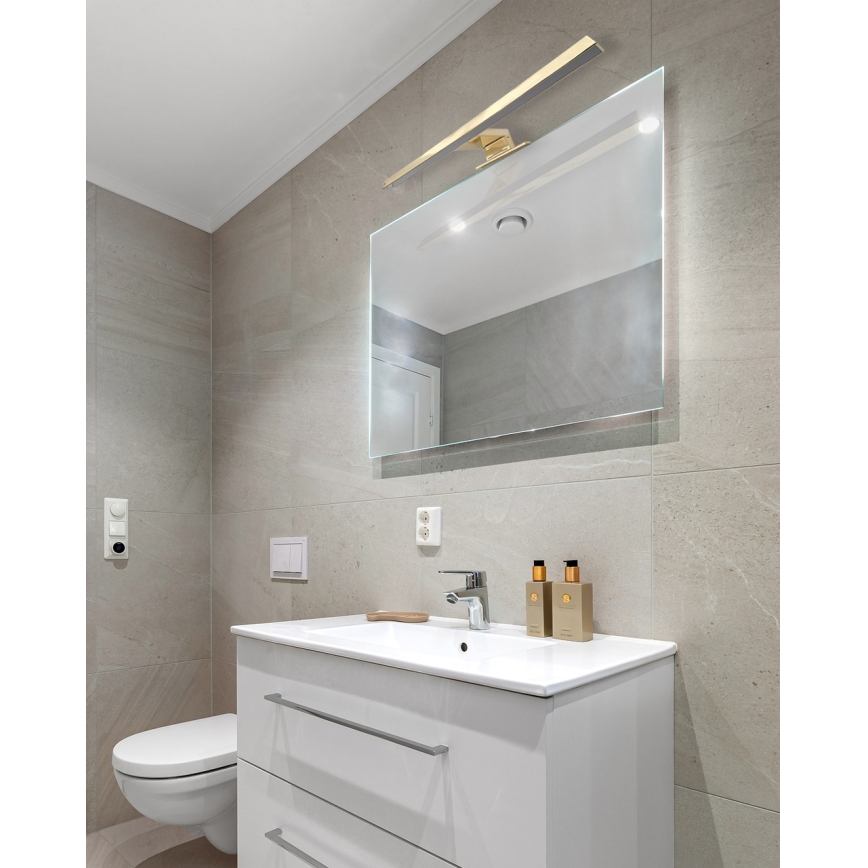 LED Bathroom mirror lighting LED/8W/230V 4000K 50 cm IP44 matte gold