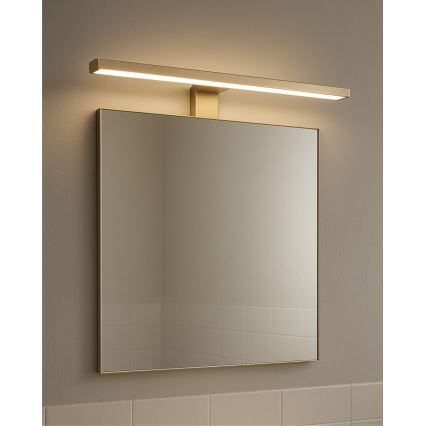 LED Bathroom mirror lighting LED/8W/230V 4000K 50 cm IP44 matte gold