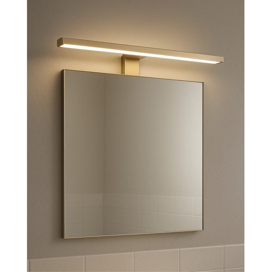 LED Bathroom mirror lighting LED/8W/230V 4000K 50 cm IP44 matte gold