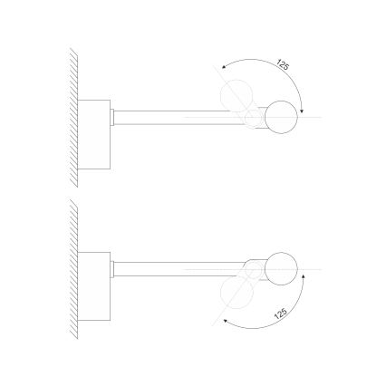 LED bathroom mirror lighting MIRROR LED/6W/230V 4000K IP44 40 cm black