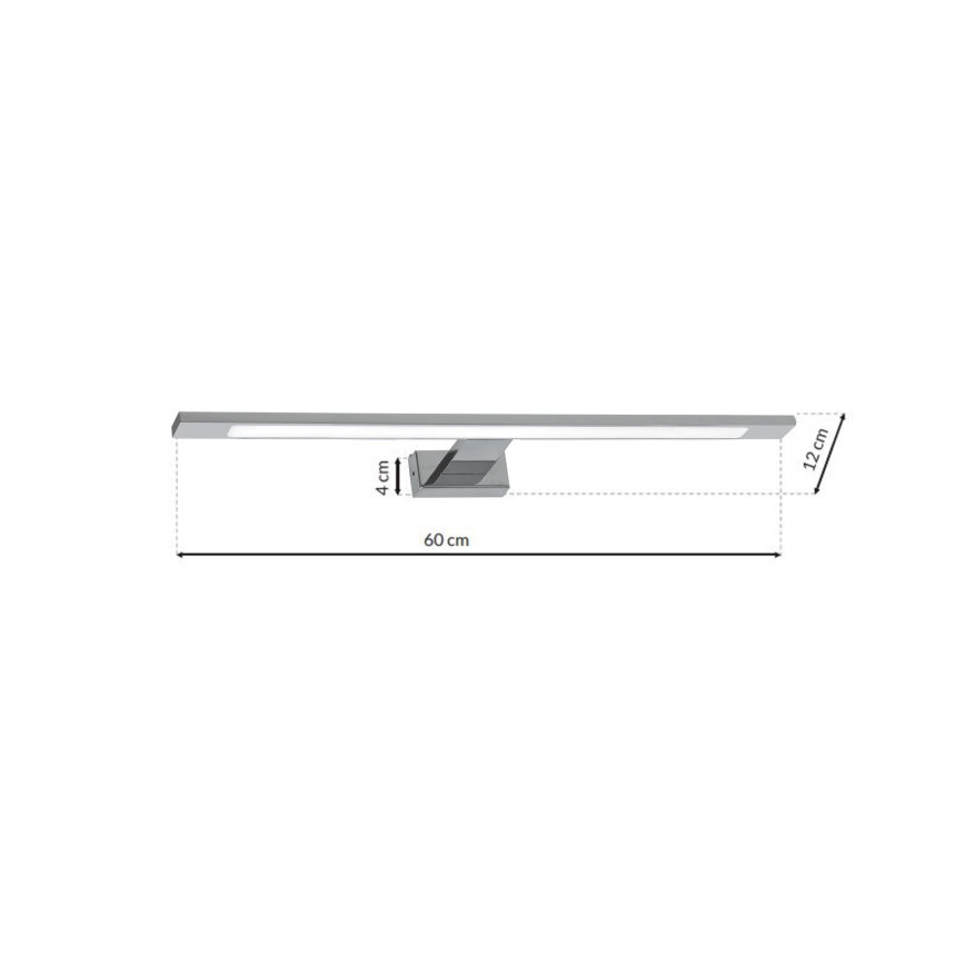 LED Bathroom mirror lighting SHINE LED/12W/230V IP44 shiny chrome