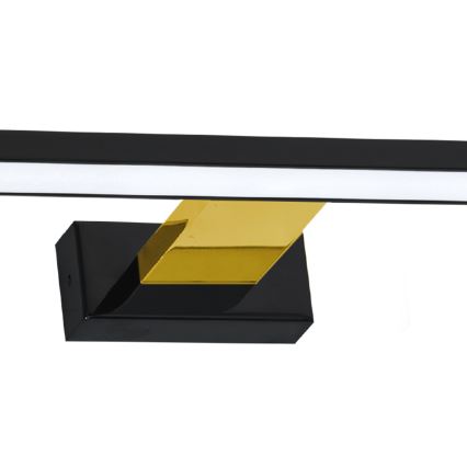LED Bathroom mirror lighting SHINE LED/13,8W/230V IP44 black/gold