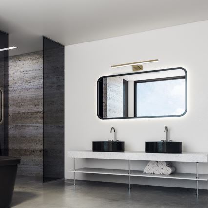 LED Bathroom mirror lighting SHINE LED/13,8W/230V IP44 brass