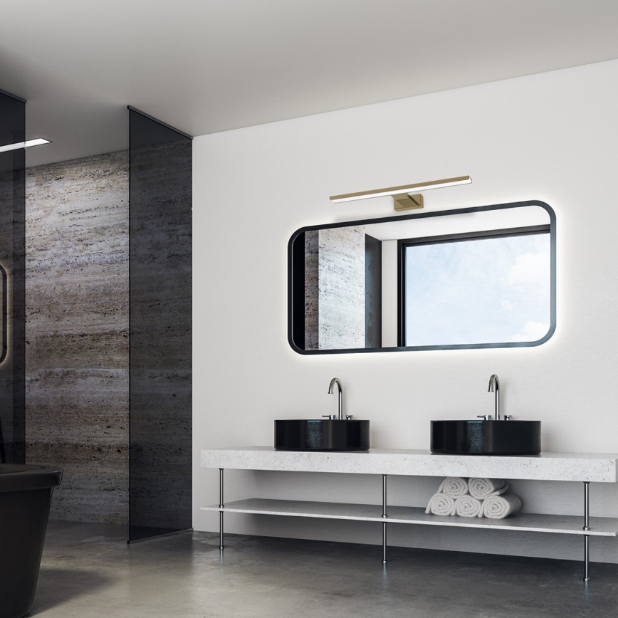 LED Bathroom mirror lighting SHINE LED/13,8W/230V IP44 brass