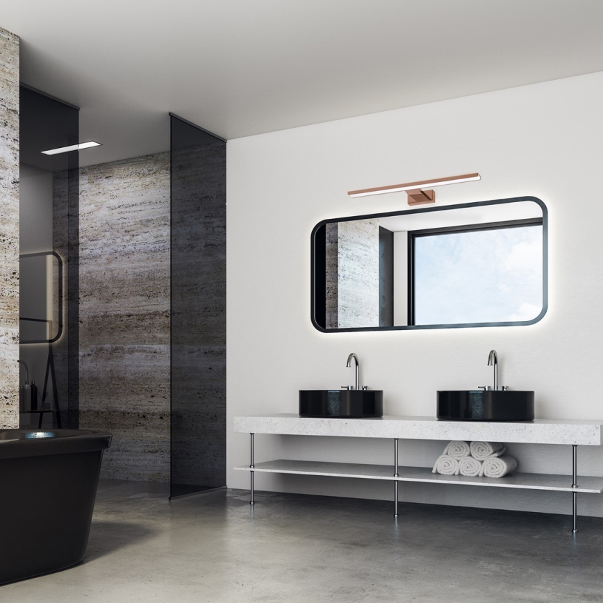 LED Bathroom mirror lighting SHINE LED/13,8W/230V IP44 Rose gold