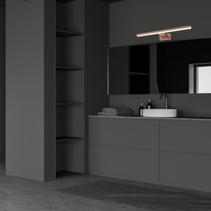 LED Bathroom mirror lighting SHINE LED/13,8W/230V IP44 Rose gold