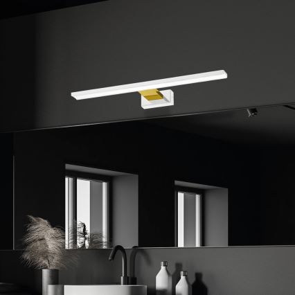 LED Bathroom mirror lighting SHINE LED/13,8W/230V IP44 white/gold