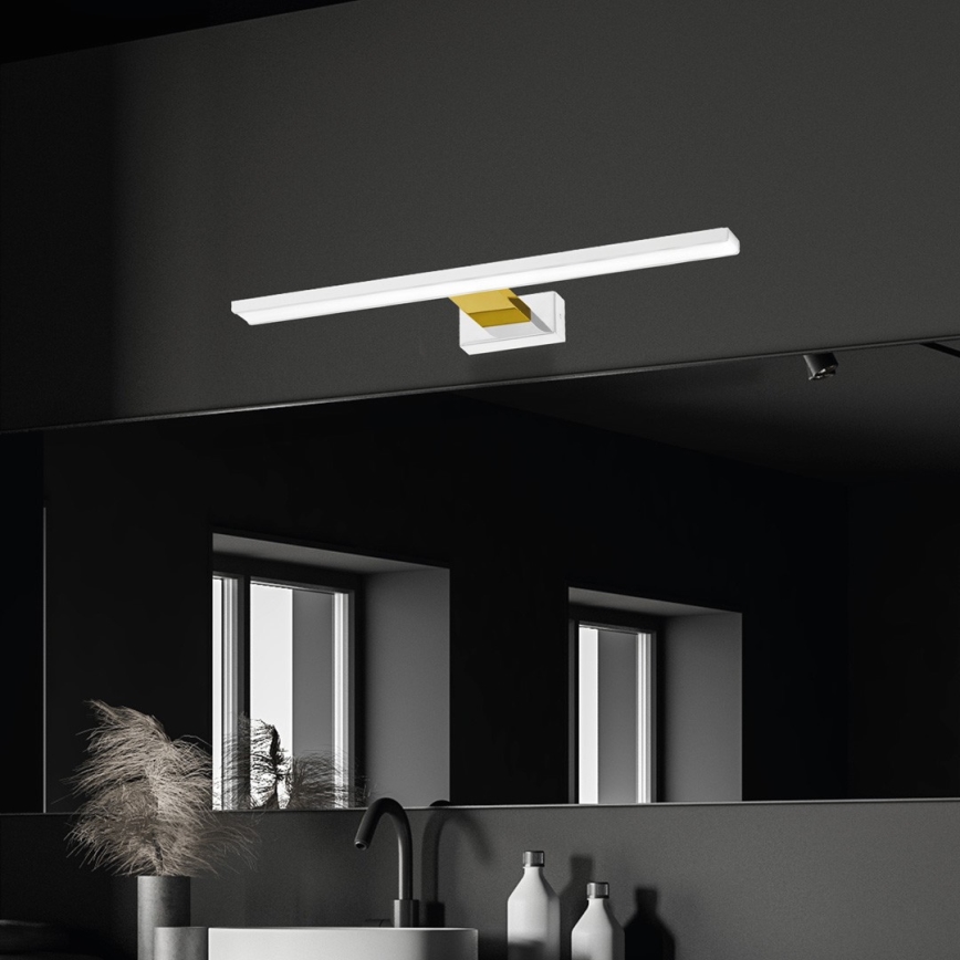 LED Bathroom mirror lighting SHINE LED/13,8W/230V IP44 white/gold