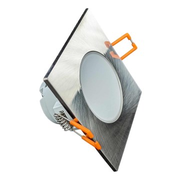 LED Bathroom Recessed Ceiling Light BONO LED/8W/230V 4000K IP65 Matte Chrome
