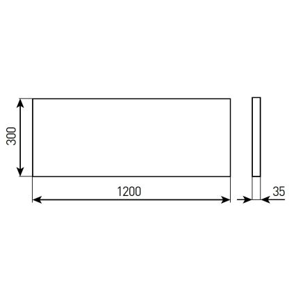 LED Dimmable Bathroom Suspended Ceiling Panel STELLA LED/28/32/36/40W/230V 30x120 cm CRI 90 IP44 White
