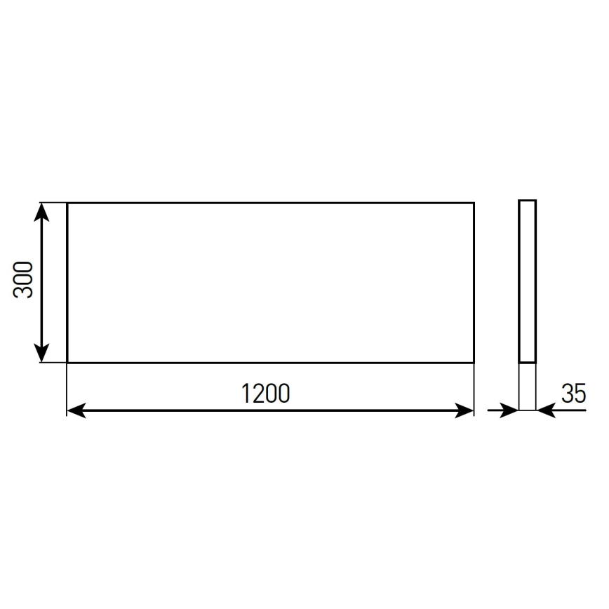 LED Dimmable Bathroom Suspended Ceiling Panel STELLA LED/28/32/36/40W/230V 30x120 cm CRI 90 IP44 White