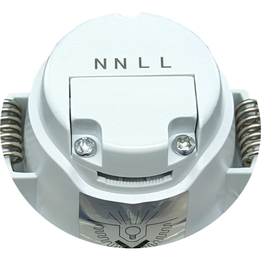 LED Bathroom Recessed Ceiling Light BONO LED/8W/230V 3000K IP65 Matte Chrome