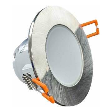 LED Bathroom recessed light BONO LED/8W/230V 3000K IP65 shiny chrome