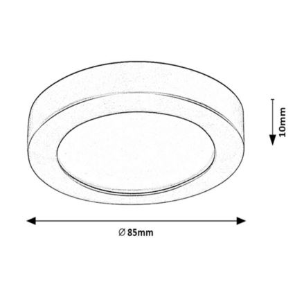 LED Bathroom recessed light COCO LED/3W/230V IP44 white
