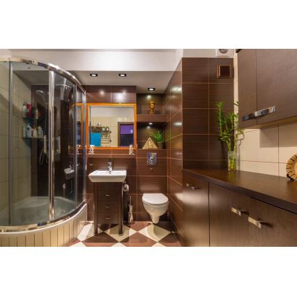 LED Bathroom recessed light BONO LED/5W/230V 3000K IP65 black
